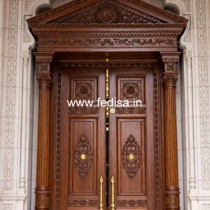Traditional Carved Wooden Front Door Ideas Peacock Door Design No-10944