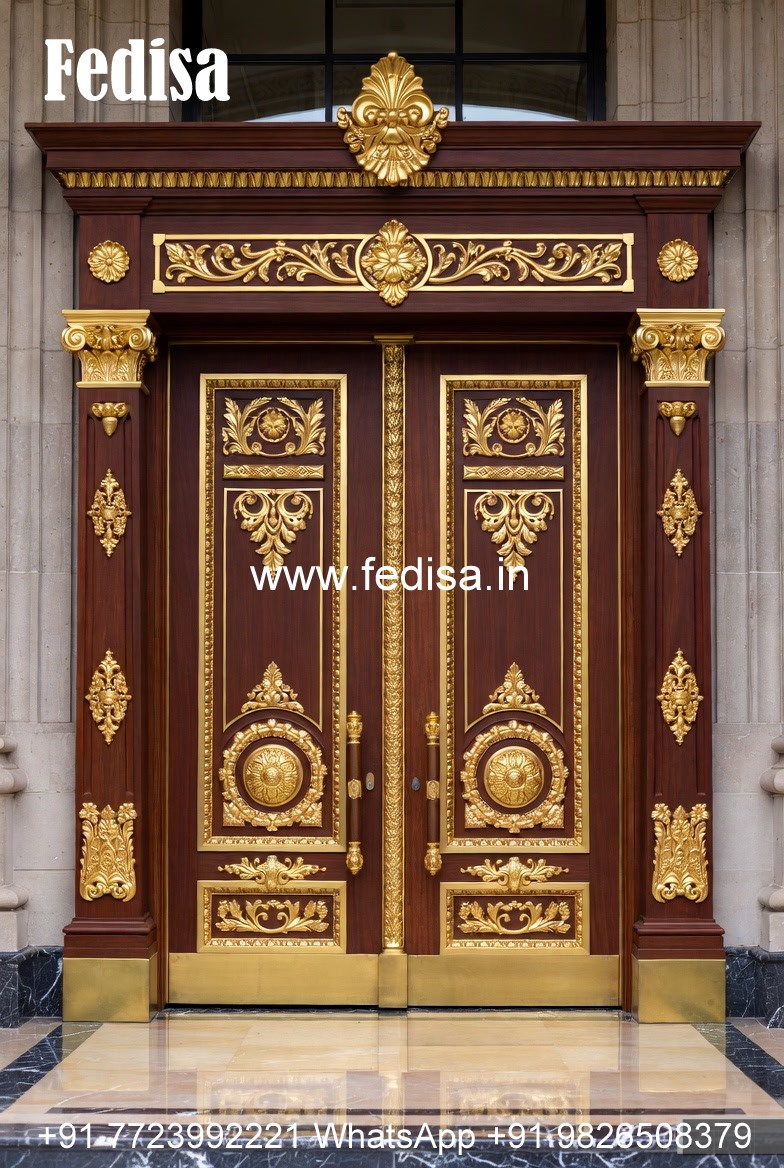 Arch Top Wooden Door Single Main Door Design For Home No-10952