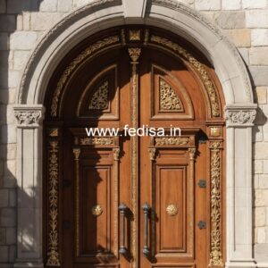Solid Wood Classic Door Home Main Door Design In Wood No-10965