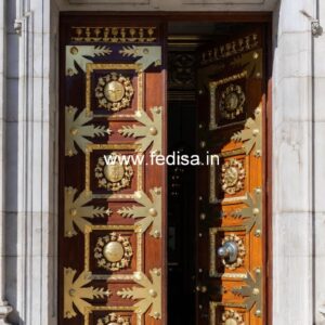 Teak Wood Door Design Wooden Safety Door Design For Home No-10966