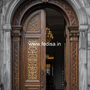 Elegant Double Door Classic Entry Design Jali Door Design Simple No-10988