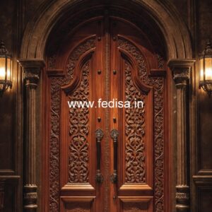 Victorian Door Design Double Door Wooden Gate Design No-11013