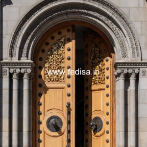 Traditional Door Design Office Main Door Design No-11038