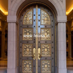 Front Entrance Classic Door Double Panel Door Design No-11102