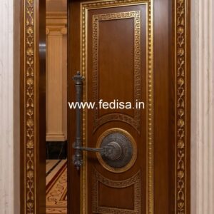 Home Entry Wooden Door Washroom Gate Design No-11103