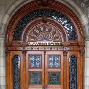 Double Door Classic Style Simple Net Door Design No-11115