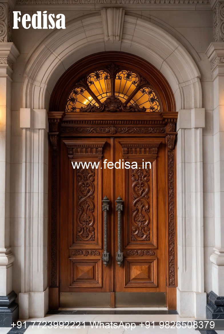 Arch Top Wooden Door Single Door Design For Home No-11116