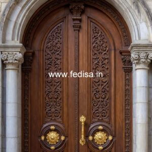 Heritage Door Design Teak Wood Main Double Door Designs For Houses No-11127