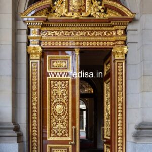 Rustic Classic Door Safety Door Design Wooden No-11138