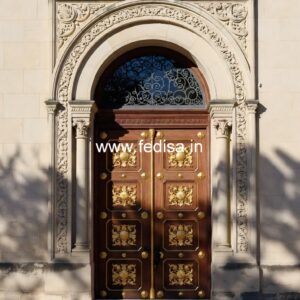 Villa Entrance Door Main Entrance Double Door Design No-11145