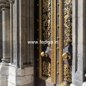 Ornate Door Design Wooden Folding Door Design No-11180