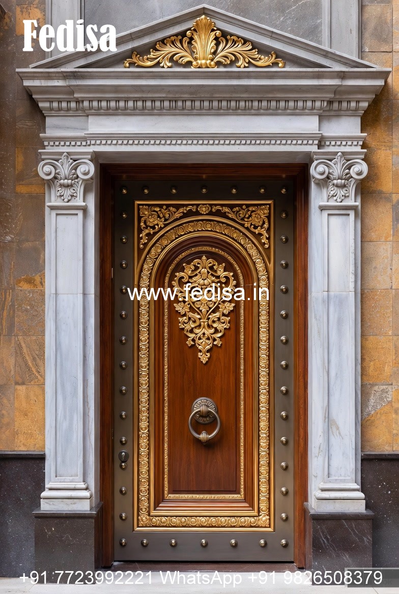 Decorative Wooden Doors Front Door Elevation Design No-11195