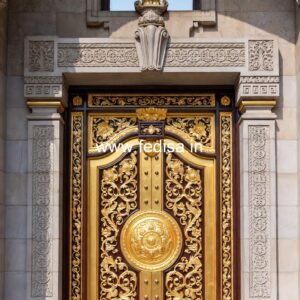 Front Entrance Classic Door Border Granite Door Frame Design No-11225