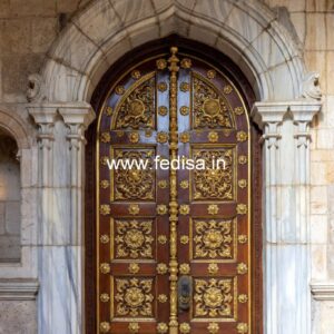 Wooden Carved Door Design Modern Round Door Design No-11248