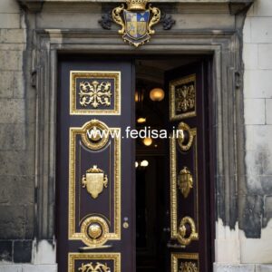 Hardwood Traditional Doors Gate Mica Design No-11257