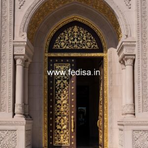 Front Entrance Classic Door Main Door Carving No-11266