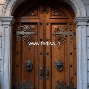 Classic Front Door Ideas Wooden Door Carving Design No-11286