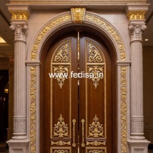 Mahogany Classic Doors Jali Wale Palle No-11295