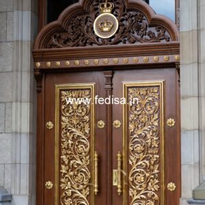 Home Entry Wooden Door Pooja Room Entrance Design No-11308