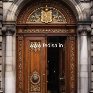 Italian Style Wooden Doors Double Door Wood Carving Designs For Main Door No-11346