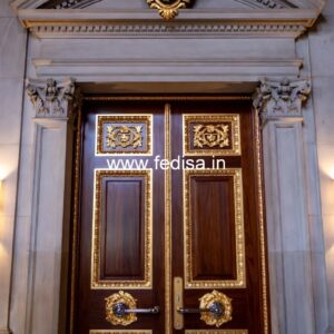 Glass Panel Classic Door Bathroom Door Design Plastic No-11364