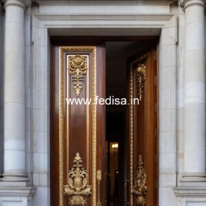 Hardwood Traditional Doors Waterproof Door Design No-11380