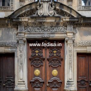 Colonial Style Door Temple Double Door Design No-11383