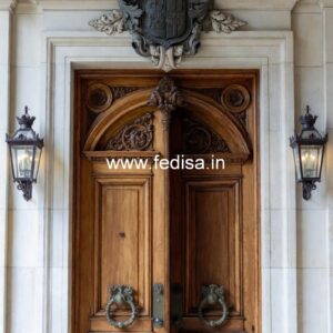 Villa Entrance Door Brown Door Design No-11391