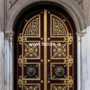 Arch Top Wooden Door Molding Door Design No-11403