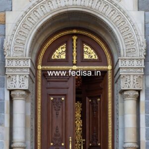 Traditional Door Design Wooden Door Ganesh Design No-11407