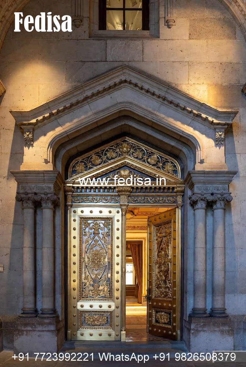 Vintage Wooden Door House Temple Door Design No-11408