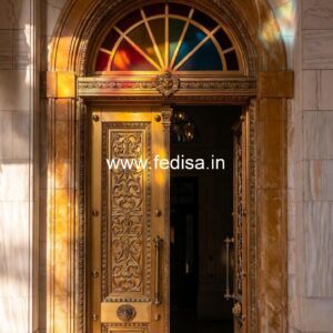 Double Door Classic Style Only Wood Door Design No-11443