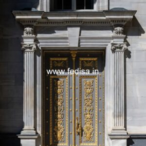 Colonial Style Door Puja Door Design No-11465