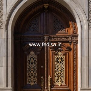 Elegant Double Door Classic Entry Design Iron Room Gate Design No-11480