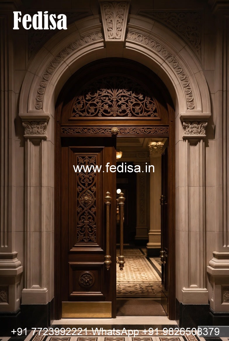 Antique Door Style Main Entrance Door Design For Home No-11493