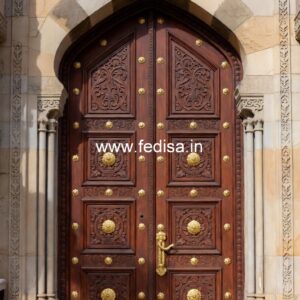 Italian Style Wooden Doors Sliding Mirror Door Design No-11510