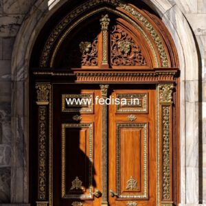 Home Entry Wooden Door Double Door Frame Design No-11513