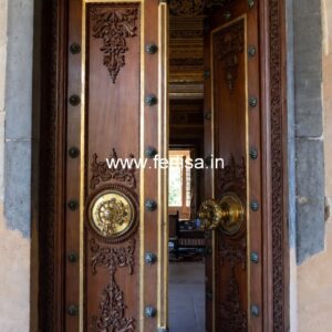 Luxury Classic Entrance Door Designs India Flat Entrance Wall Design No-11519