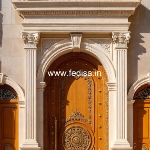 Engraved Wooden Door Single Palla Gate No-11527