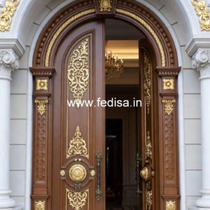 Classic Front Door Ideas 7 Panel Door Design No-11532