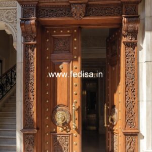 Handcrafted Wooden Door Jali Ke Palle No-11543