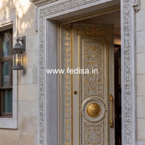 Front Entrance Classic Door Latest Teak Wood Main Door Design No-11553