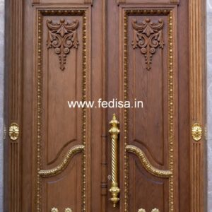 Classic Wooden Main Door Design For Home Clinic Door Design No-11558