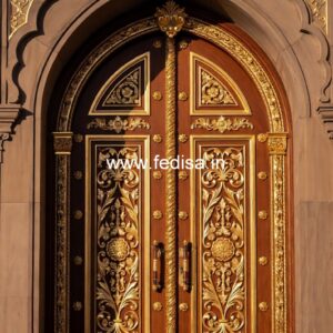 Ornate Door Design Sun Design Door No-11590
