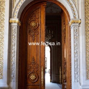 Classic Door Design Wardrobe Design With Mirror Inside No-11652