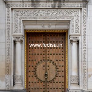 Solid Wood Classic Door Safety Door Jali No-11703