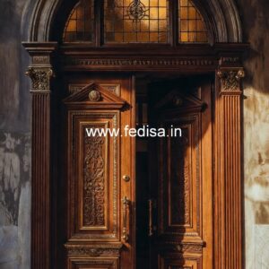 European Classic Door Pooja Room Bell Design No-11709