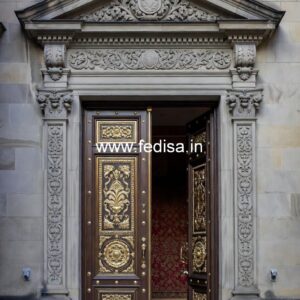 Victorian Door Design Round Shaped Main Door Design No-11710