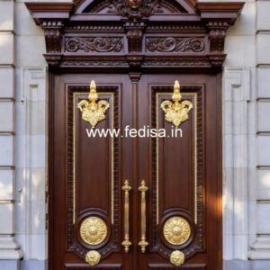 Ornate Door Design Temple Wooden Door Design No-11713