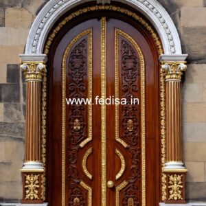 Elegant Door Design Veneer Gate Design No-11738